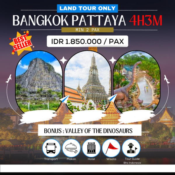 Tour Bangkok Pattaya 4D3N (Land Tour Only) - Gambar 2